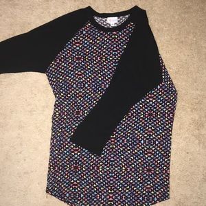 EUC small pink/blue/purple/yellow LuLaRoe Randy